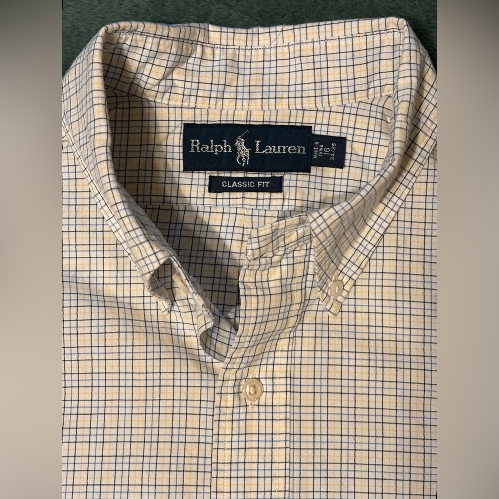 Polo Ralph Lauren L/S,Cotton, Button Down Shirt, Size: 16 <33/34> (4408) - Picture 8 of 9